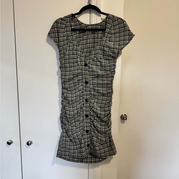 Ganni Plaid Seersucker Dress - Picture 7 of 7